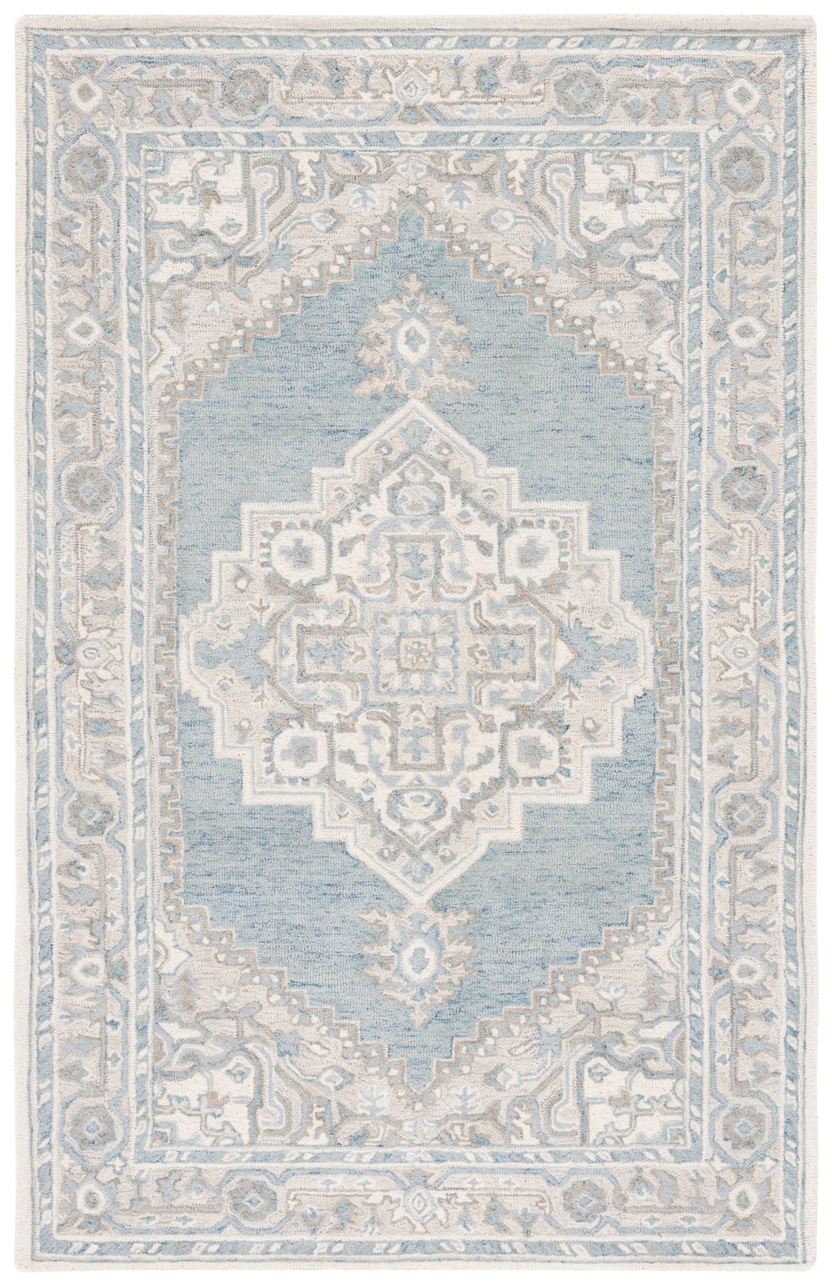 Safavieh Metro Met615K Light Blue/Ivory Rug.
