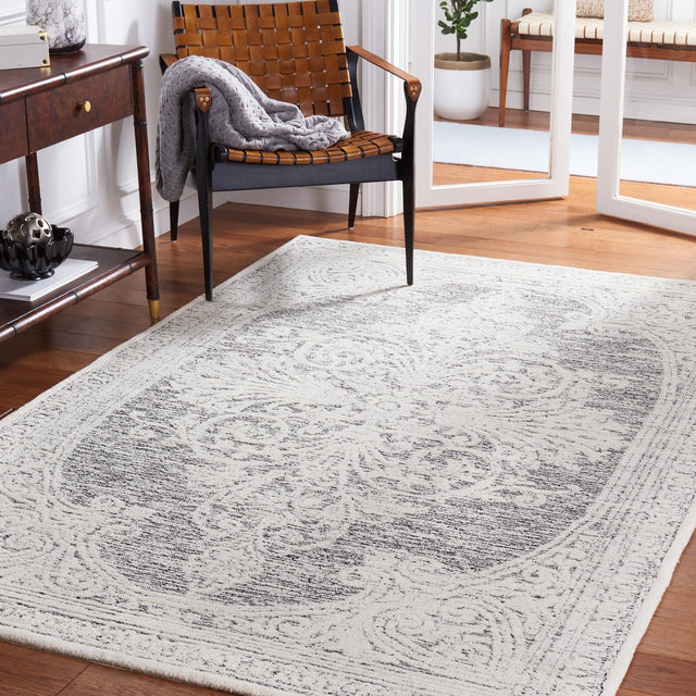 Safavieh Metro Met616Z Ivory/Black Rug.