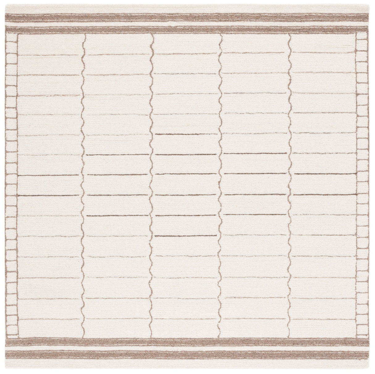 Safavieh Metro Met626A Ivory/Brown Rug.
