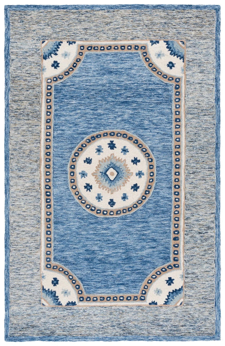 Safavieh Metro 5'-0" x 8'-0" Rug in Blue / Grey