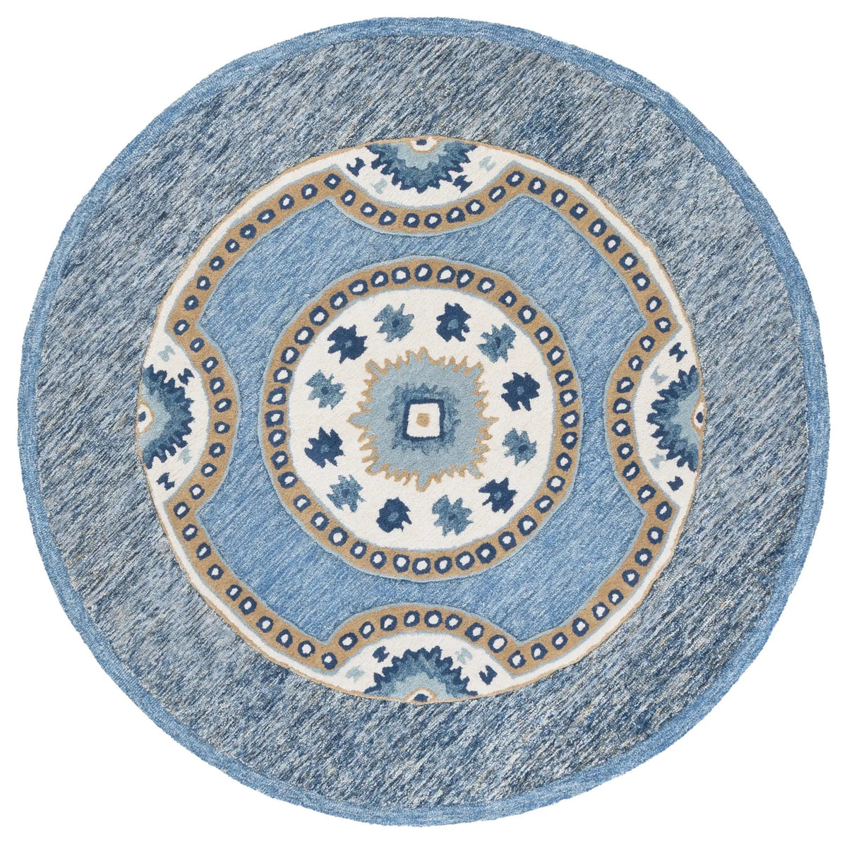 Safavieh Metro 6'-0" x 6'-0" Rug in Blue / Grey
