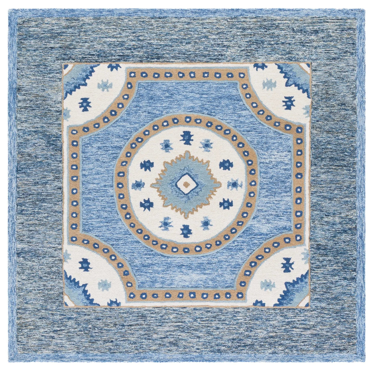 Safavieh Metro 6'-0" x 6'-0" Rug in Blue / Grey