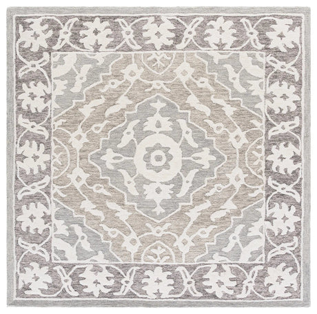 Safavieh Metro 6'-0" x 6'-0" Rug in Grey / Ivory