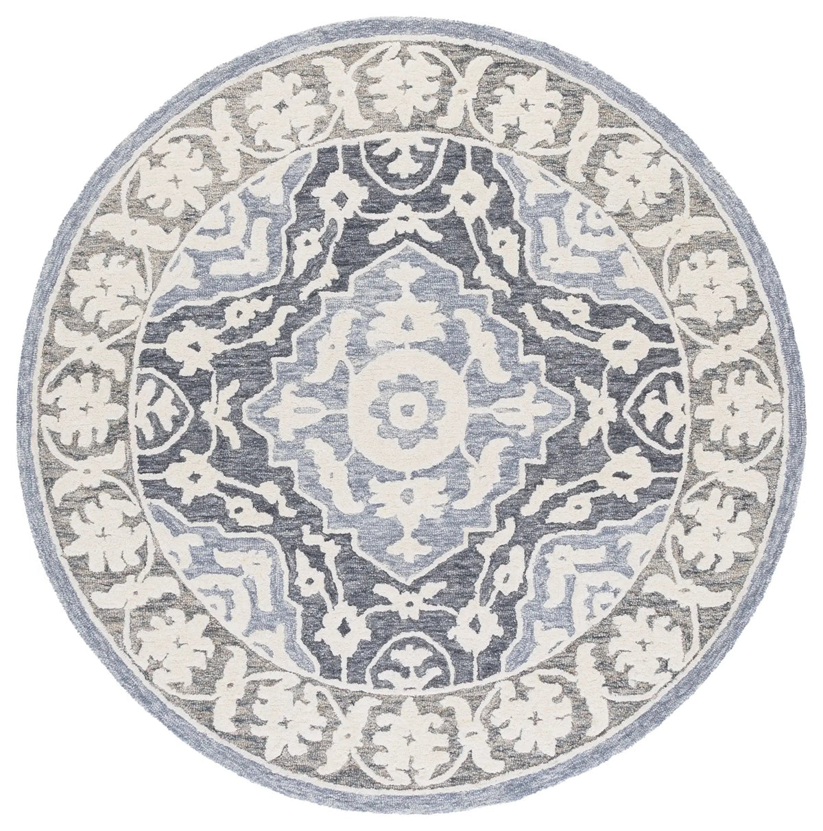 Safavieh Metro 6'-0" x 6'-0" Rug in Light Blue / Grey