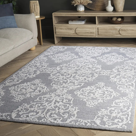 Safavieh Metro 5'-0" x 8'-0" Rug in Grey / Ivory