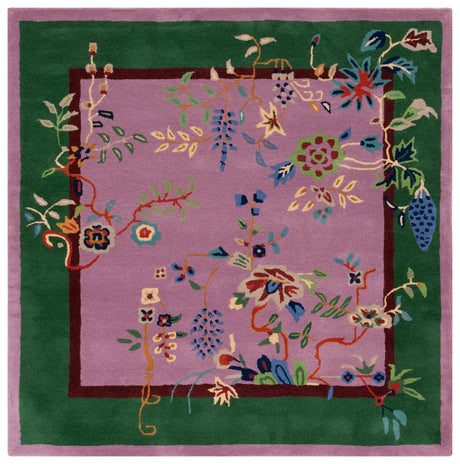Safavieh Metro 6'-0" x 6'-0" Rug in Purple / Green