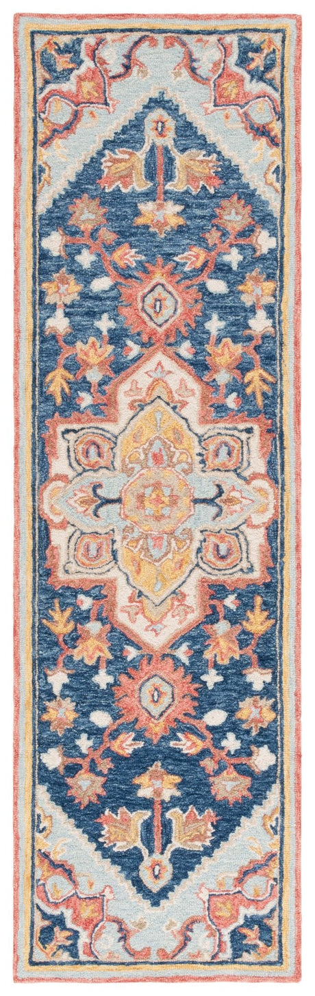 Safavieh Metro Met727N Navy/Red Rug.