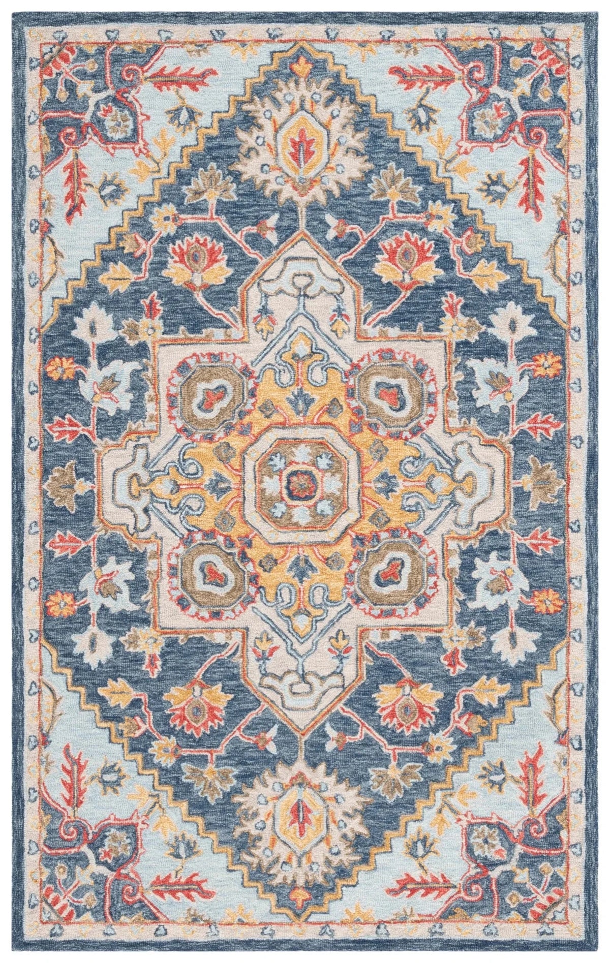 Safavieh Metro 4'-0" x 6'-0" Rug in Navy / Beige