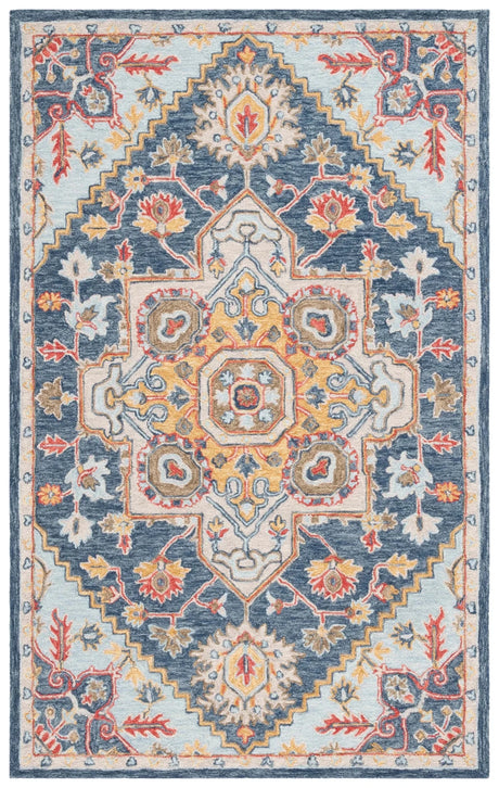Safavieh Metro 4'-0" x 6'-0" Rug in Navy / Beige
