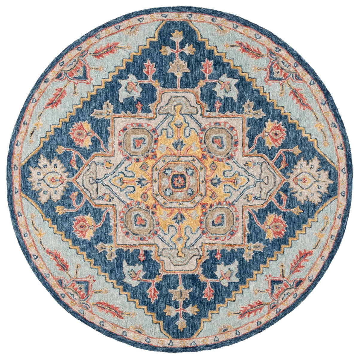 Safavieh Metro 6'-0" x 6'-0" Rug in Navy / Beige