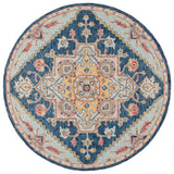 Safavieh Metro 6'-0" x 6'-0" Rug in Navy / Beige