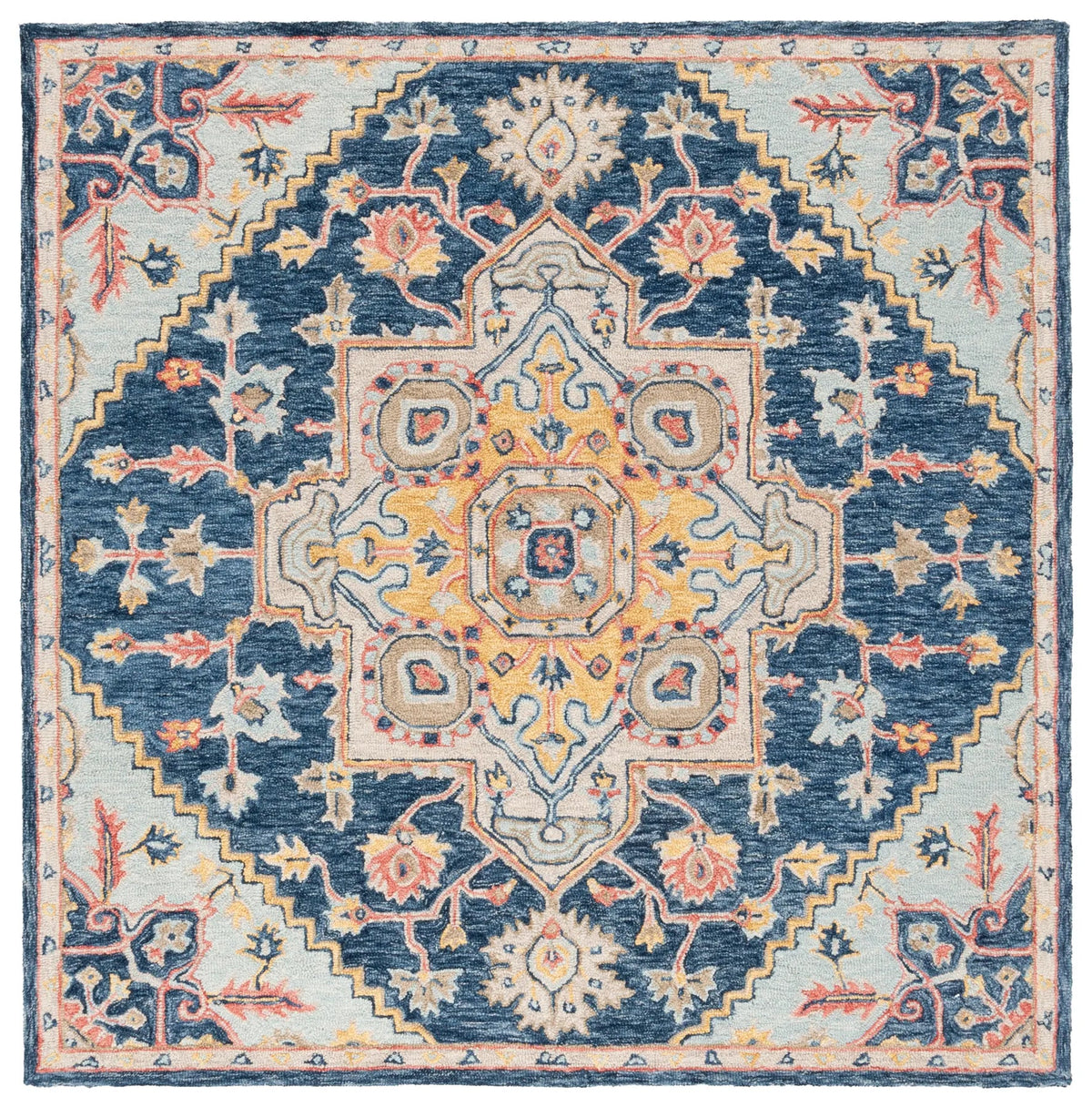 Safavieh Metro 6'-0" x 6'-0" Rug in Navy / Beige