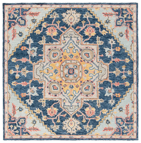 Safavieh Metro 6'-0" x 6'-0" Rug in Navy / Beige
