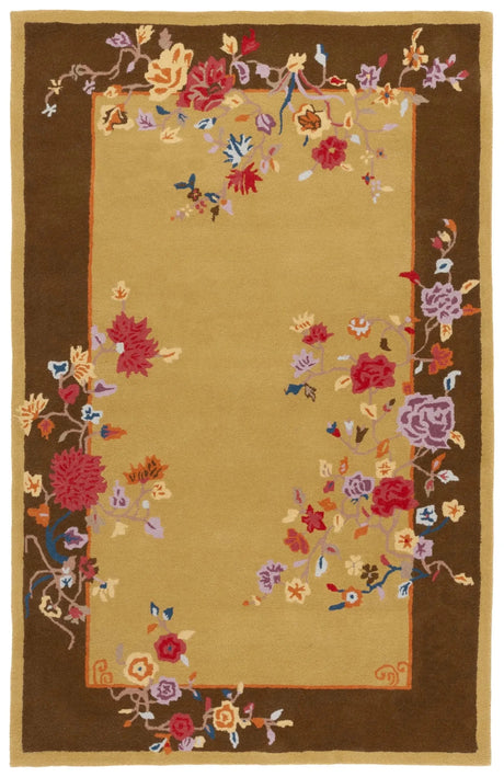 Safavieh Metro 4'-0" x 6'-0" Rug in Gold / Brown