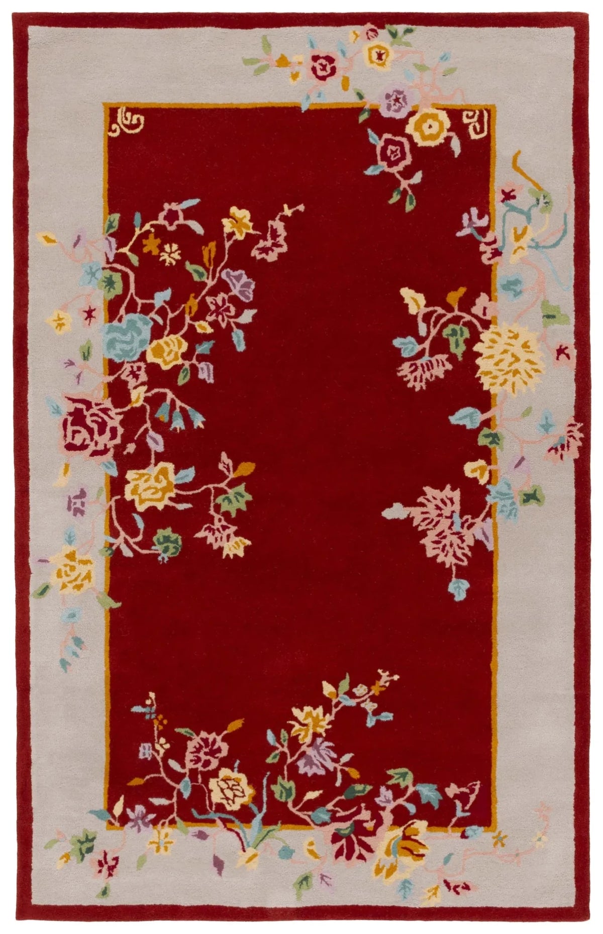Safavieh Metro 4'-0" x 6'-0" Rug in Rust / Beige