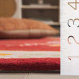 Safavieh Metro 4'-0" x 6'-0" Rug in Rust / Beige