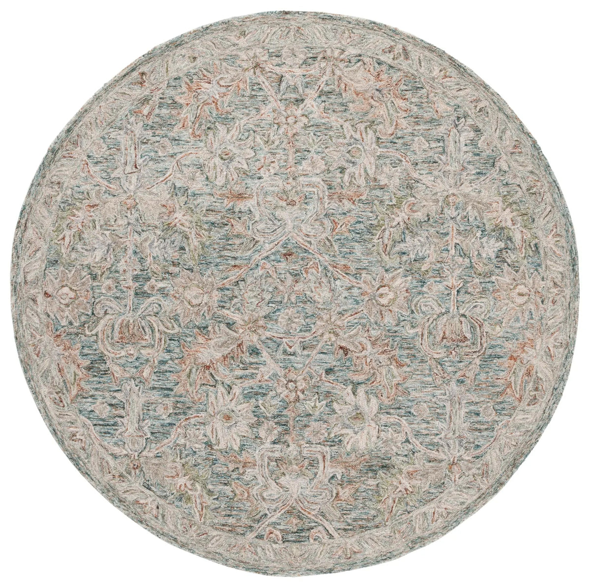 Safavieh Metro 6'-0" x 6'-0" Rug in Teal / Green