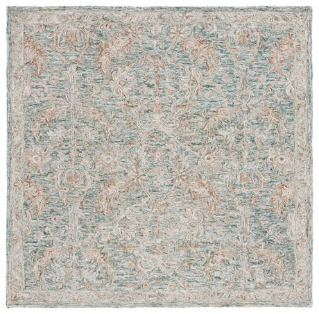 Safavieh Metro 6'-0" x 6'-0" Rug in Teal / Green