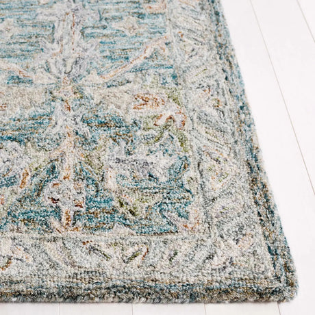 Safavieh Metro 4'-0" x 6'-0" Rug in Teal / Green