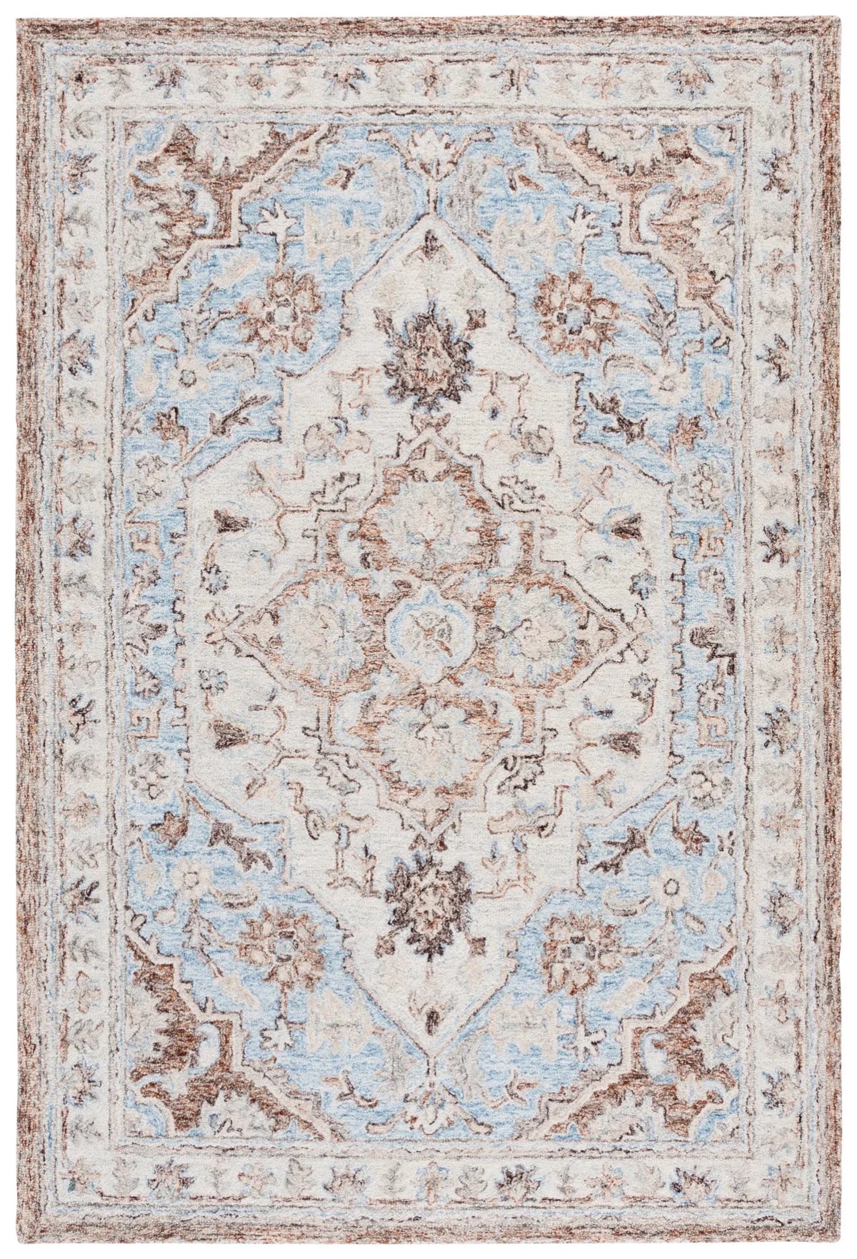 Safavieh Metro 4'-0" x 6'-0" Rug in Beige / Blue