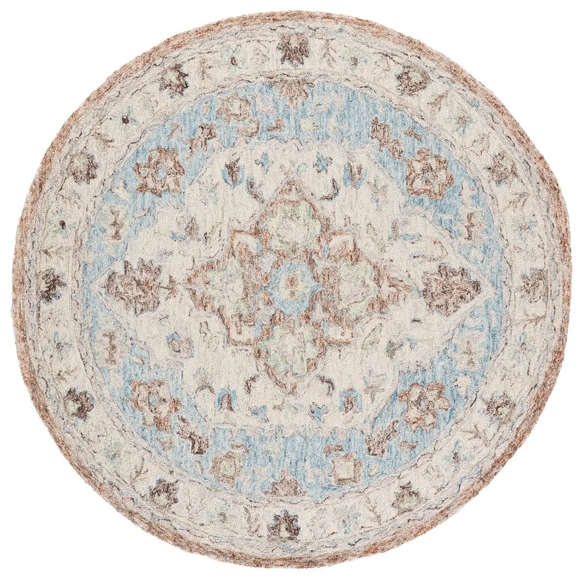 Safavieh Metro 6'-0" x 6'-0" Rug in Beige / Blue