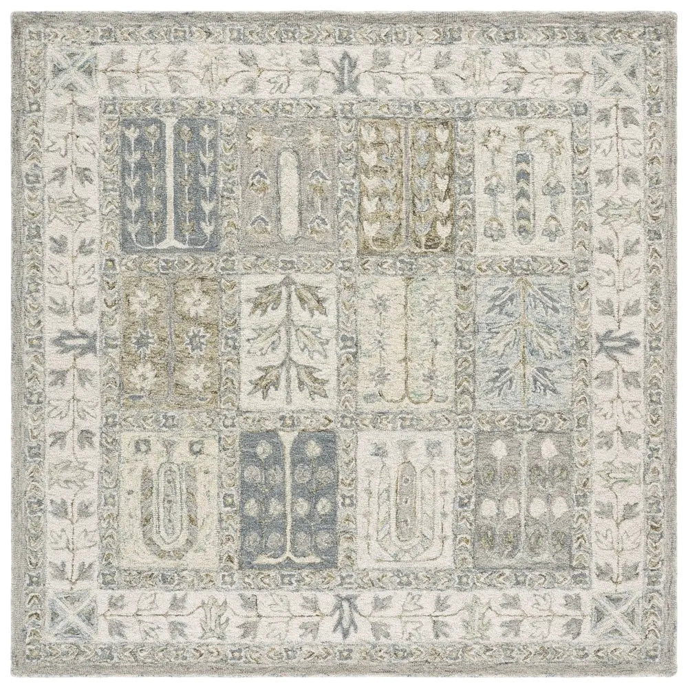 Safavieh Metro 6'-0" x 6'-0" Rug in Grey / Beige