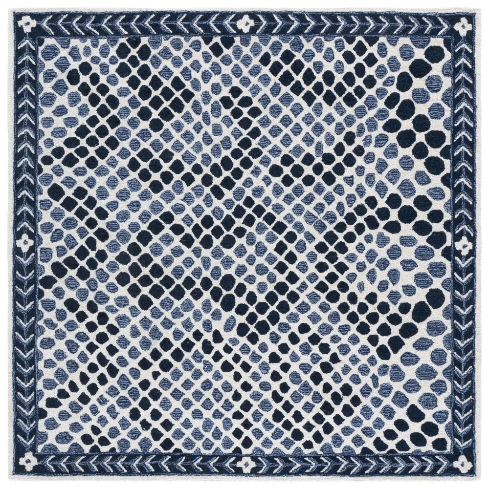 Safavieh Metro 6'-0" x 6'-0" Rug in Navy / Ivory