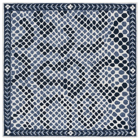 Safavieh Metro 6'-0" x 6'-0" Rug in Navy / Ivory