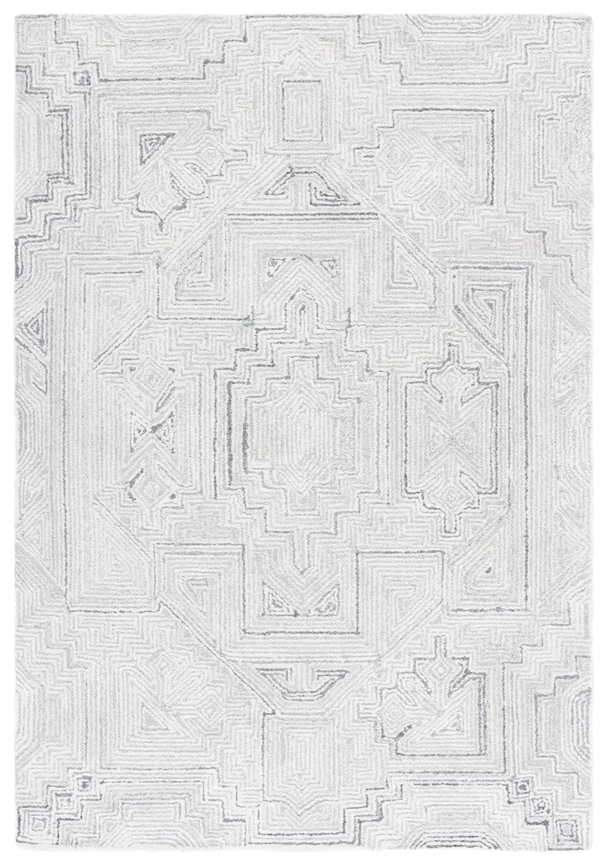 Safavieh Metro 4'-0" x 6'-0" Rug in Grey / Beige