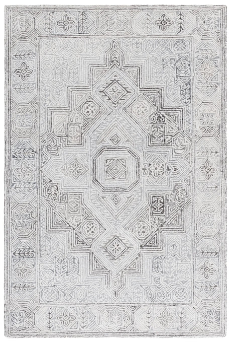 Safavieh Metro 4'-0" x 6'-0" Rug in Grey / Ivory
