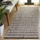 Safavieh Metro 2'-3" x 8'-0" Rug in Black / Ivory