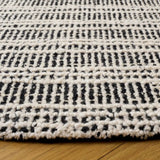 Safavieh Metro 6'-0" x 6'-0" Rug in Black / Ivory