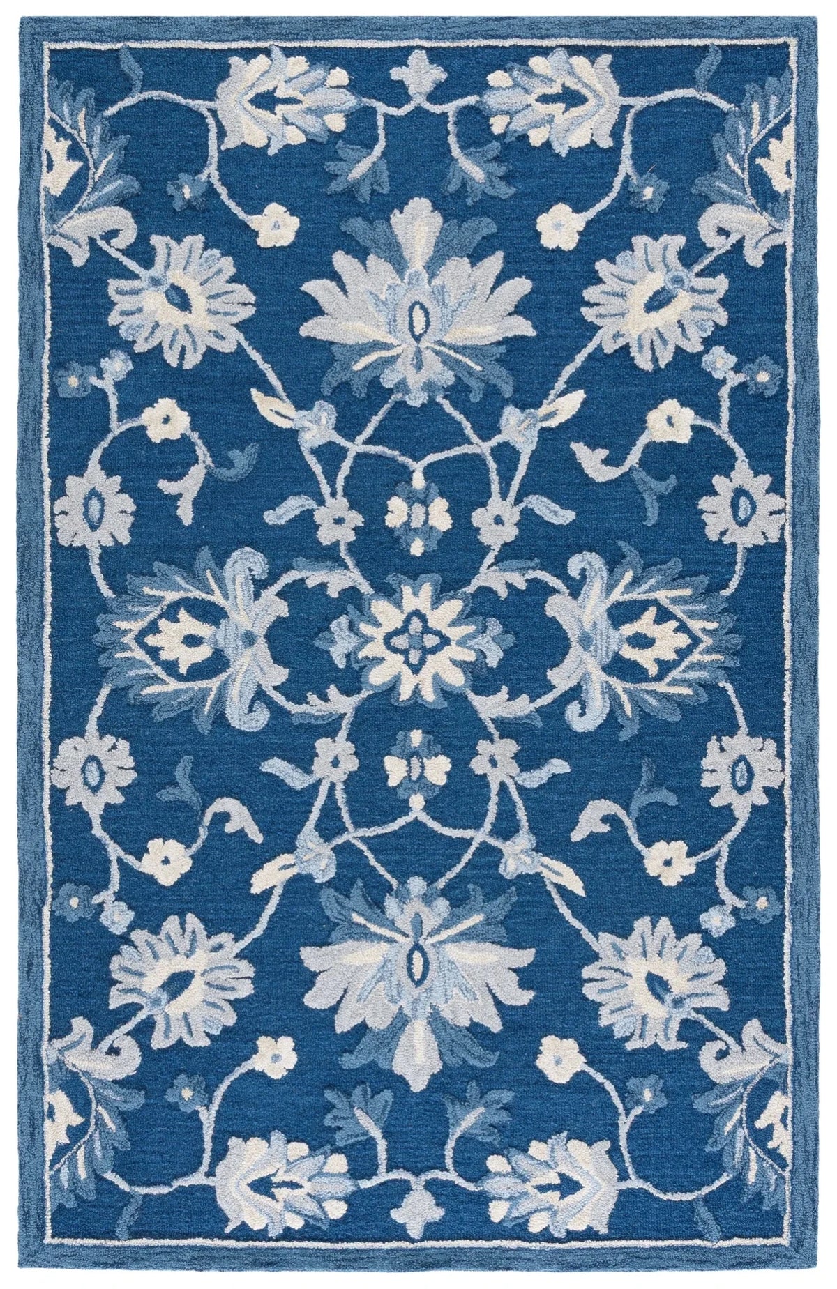 Safavieh Metro 4'-0" x 6'-0" Rug in Navy / Ivory
