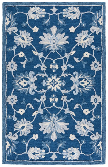 Safavieh Metro 4'-0" x 6'-0" Rug in Navy / Ivory