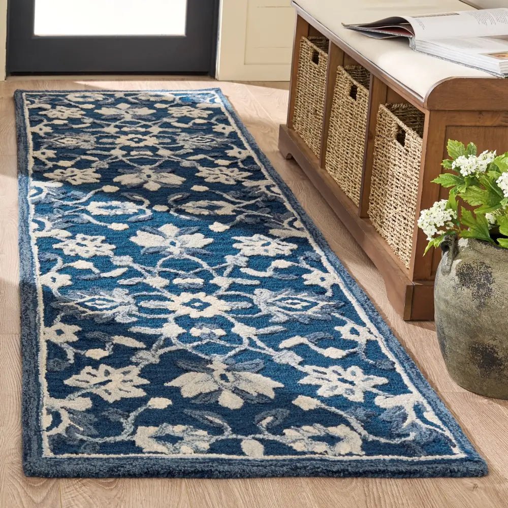 Safavieh Metro 2'-3" x 8'-0" Rug in Navy / Ivory