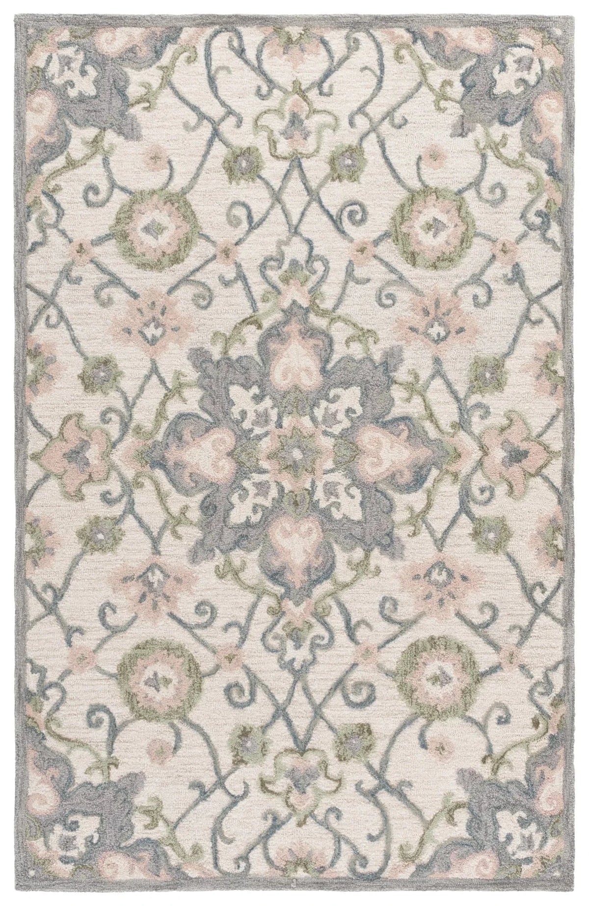 Safavieh Metro 4'-0" x 6'-0" Rug in Ivory / Grey