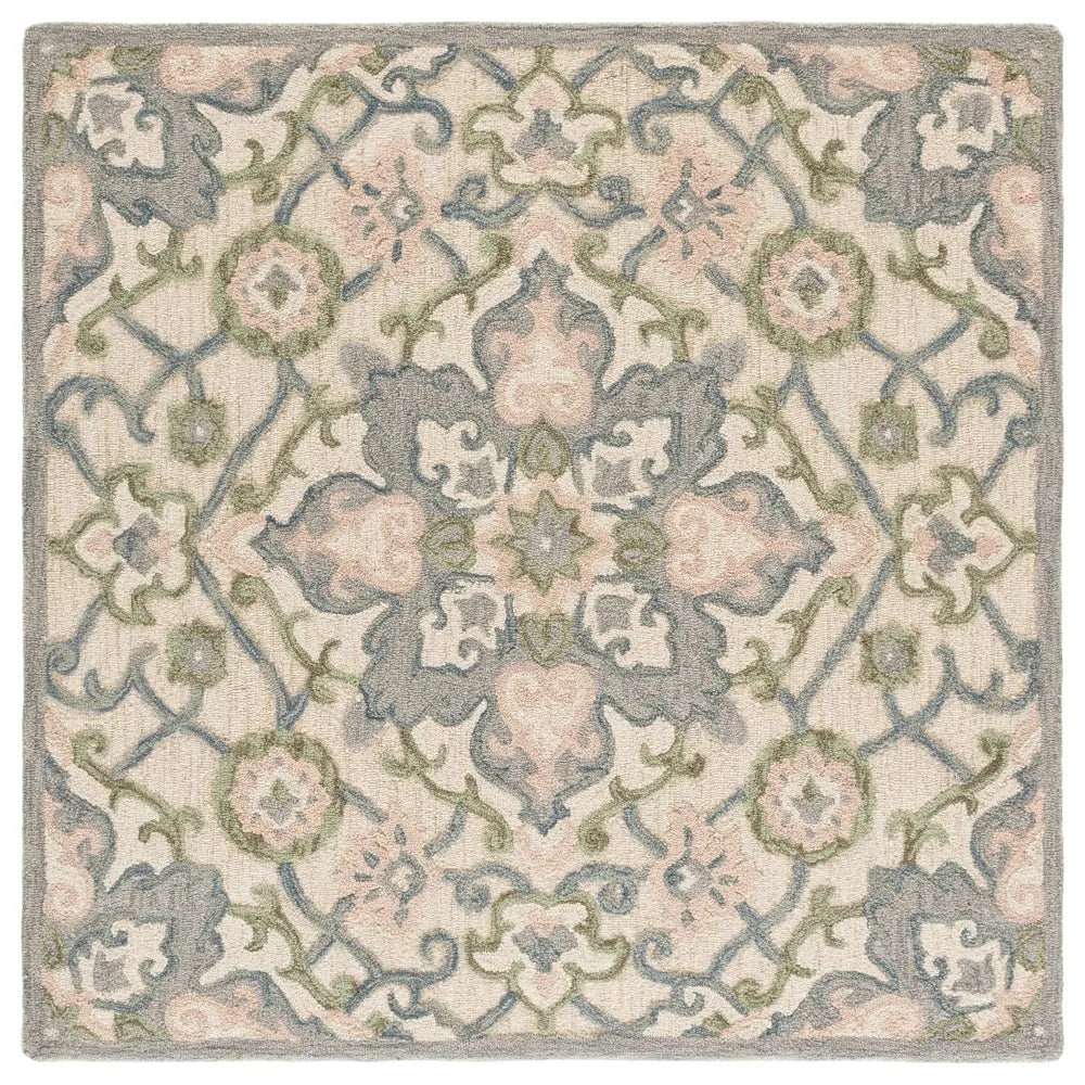 Safavieh Metro 6'-0" x 6'-0" Rug in Ivory / Grey