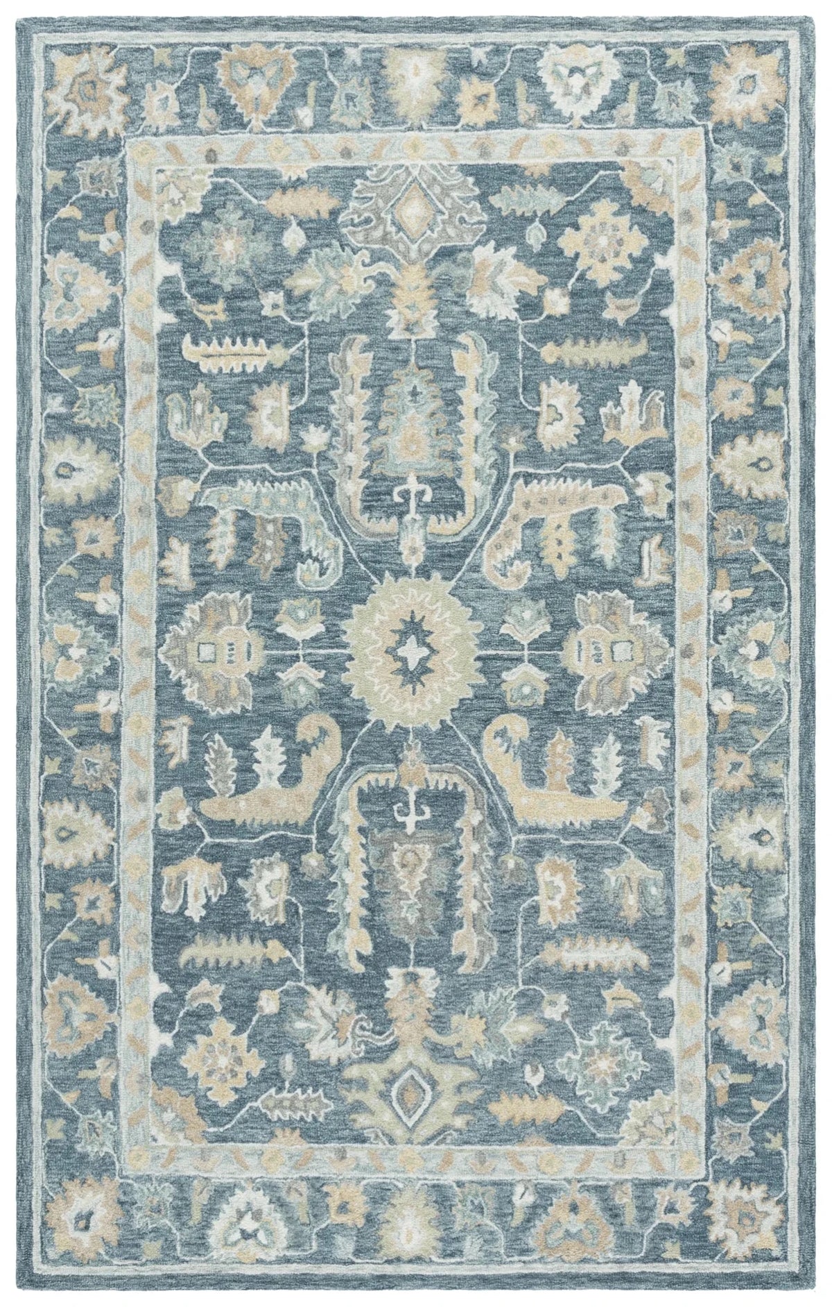 Safavieh Metro 4'-0" x 6'-0" Rug in Blue / Grey
