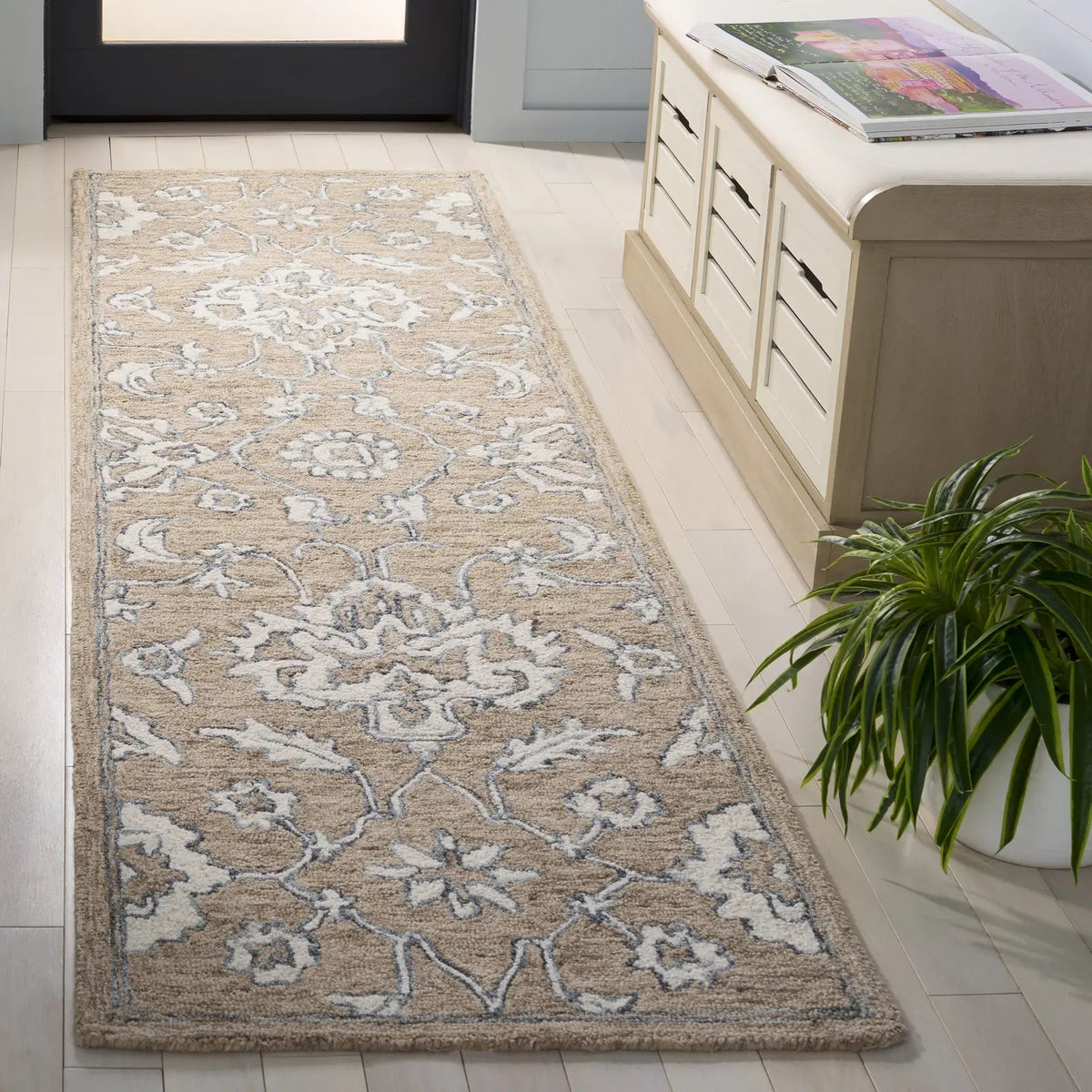 Safavieh Metro 2'-3" x 8'-0" Rug in Beige / Ivory