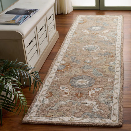 Safavieh Metro 2'-3" x 8'-0" Rug in Beige / Rust
