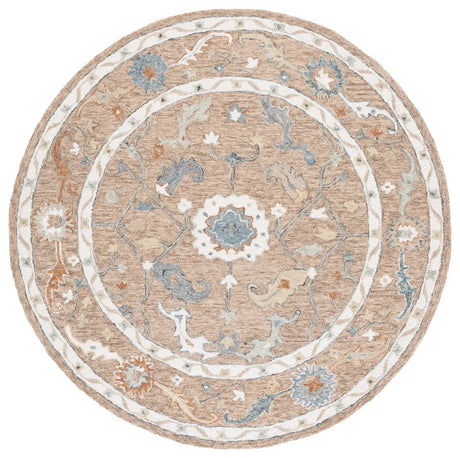 Safavieh Metro 6'-0" x 6'-0" Rug in Beige / Rust