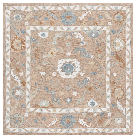 Safavieh Metro 6'-0" x 6'-0" Rug in Beige / Rust