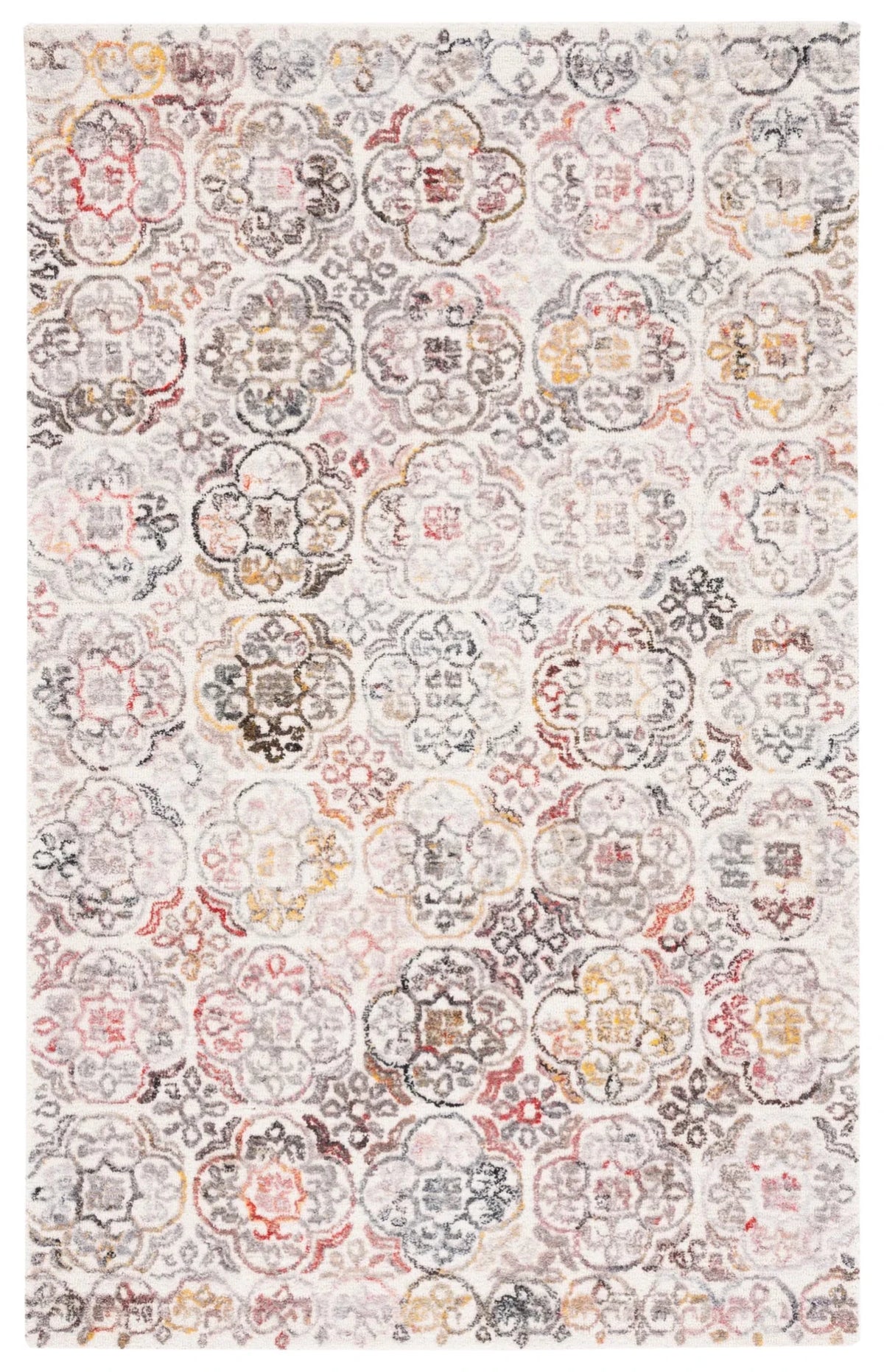 Safavieh Metro 4'-0" x 6'-0" Rug in Ivory / Red