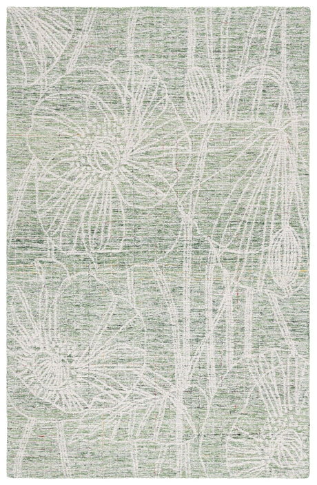 Safavieh Metro Met875Y Green/Ivory Rug.
