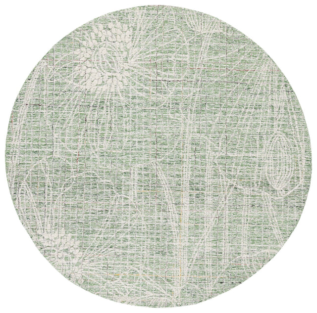 Safavieh Metro Met875Y Green/Ivory Rug.