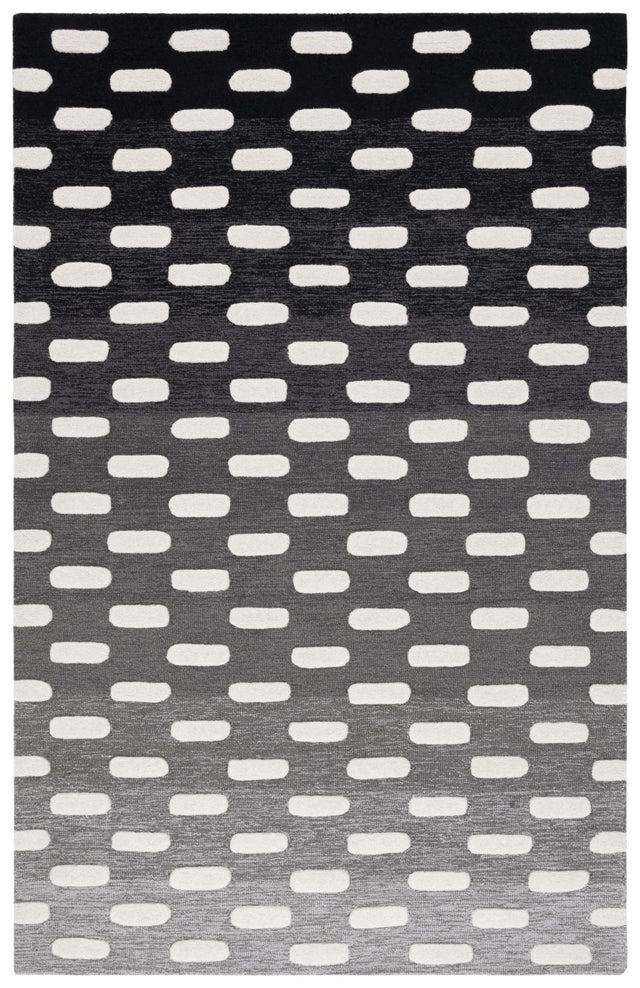 Safavieh Metro Met882Z Black/Ivory Rug.