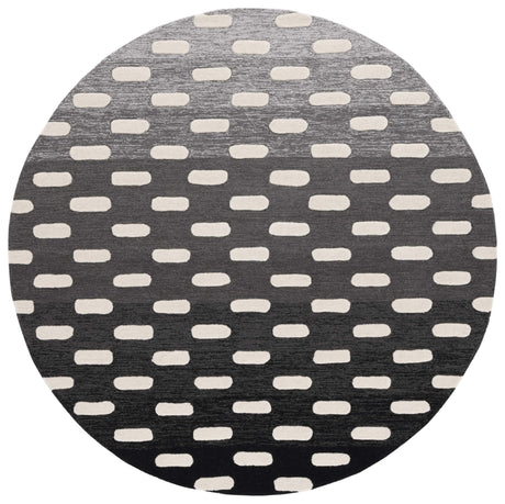 Safavieh Metro Met882Z Black/Ivory Rug.