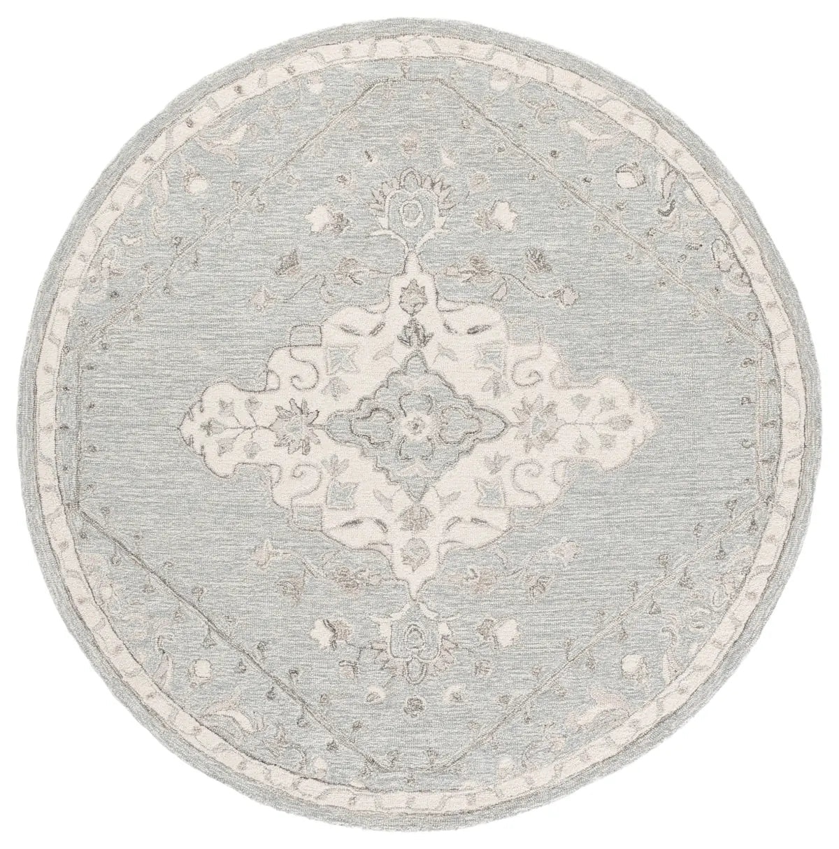 Safavieh Metro 6'-0" x 6'-0" Rug in Grey / Ivory