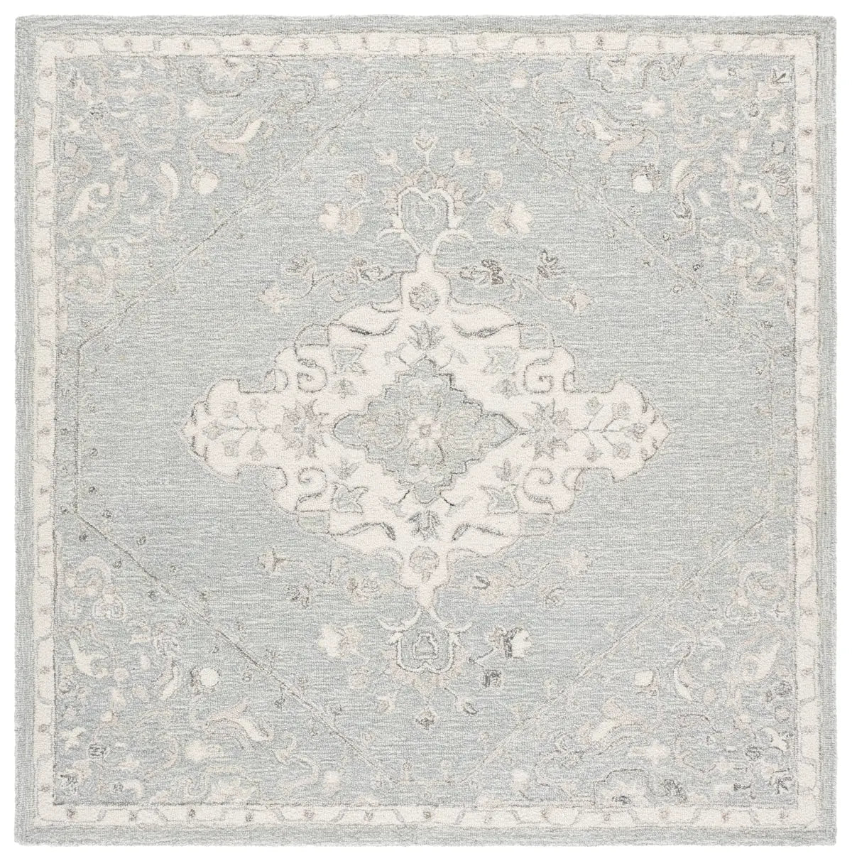 Safavieh Metro 6'-0" x 6'-0" Rug in Grey / Ivory