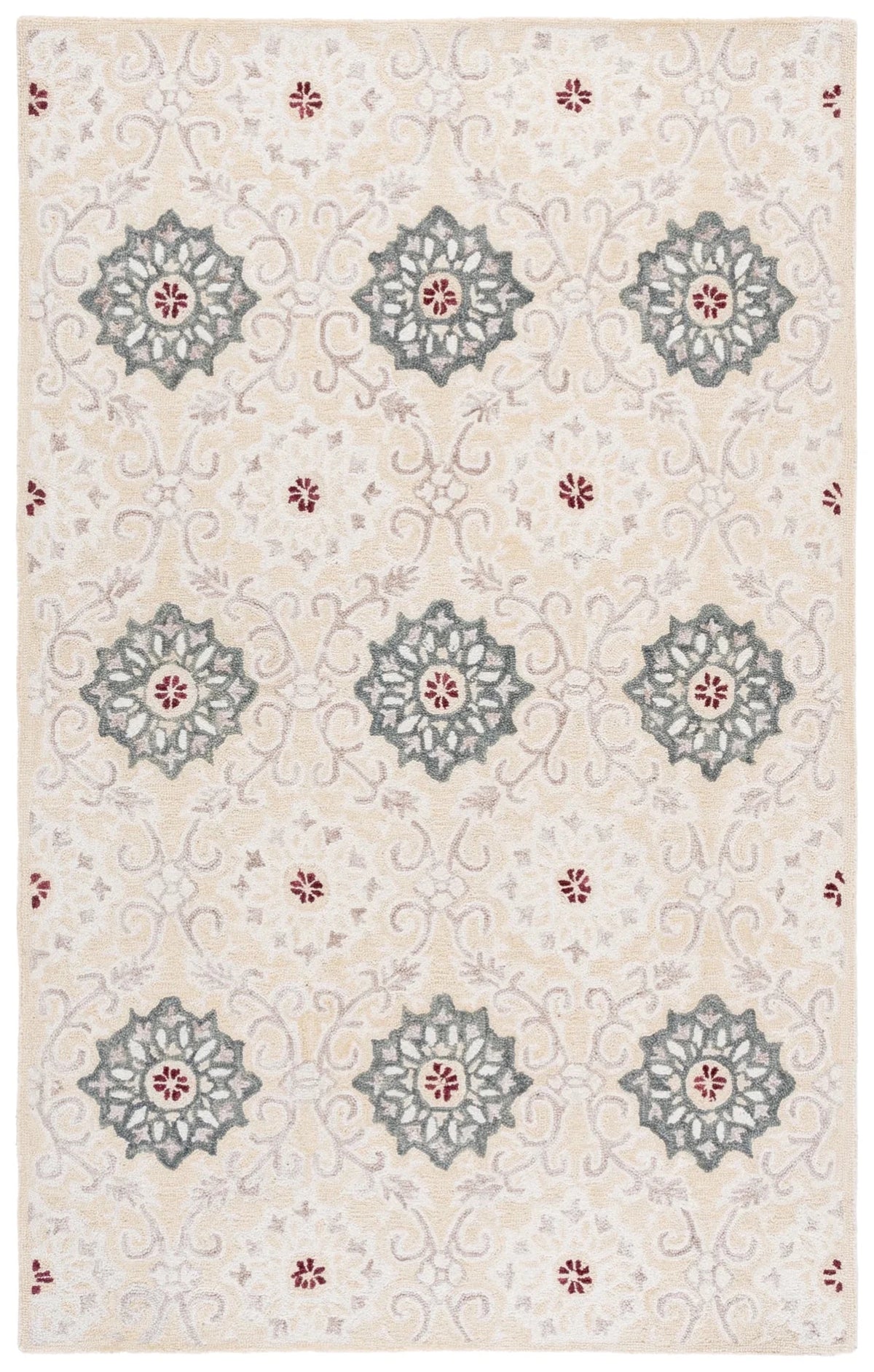 Safavieh Metro 4'-0" x 6'-0" Rug in Beige / Ivory